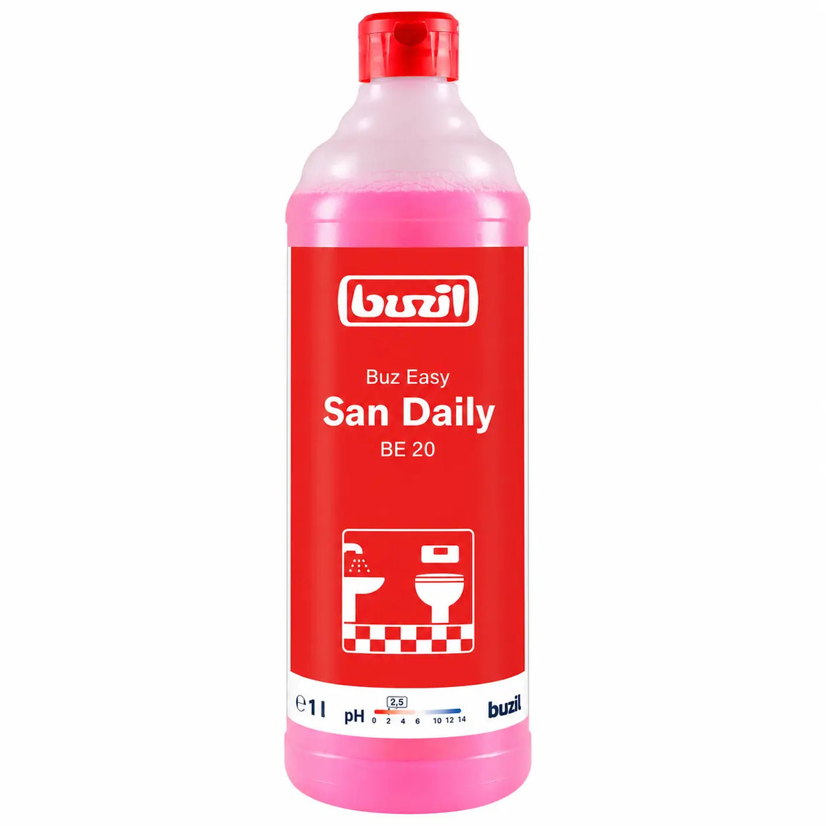 BUZIL-Buz Easy San Daily BE20 Sanitär-Unterhaltsreiniger-1 Liter