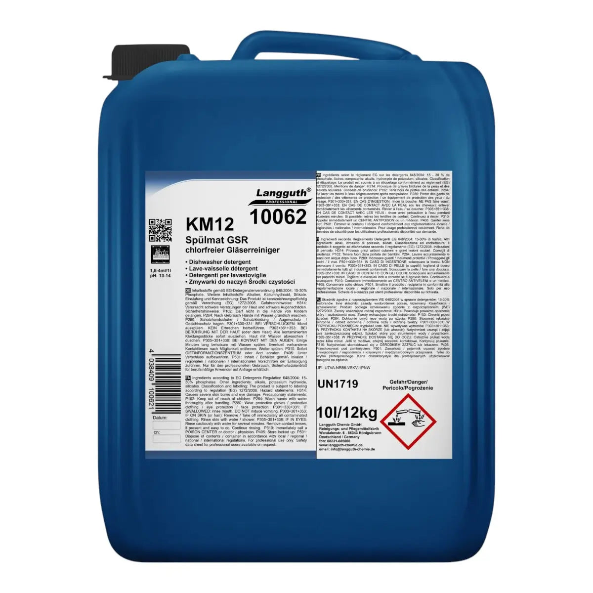 LANGGUTH KM12 Spülmat® GSR 10 litros