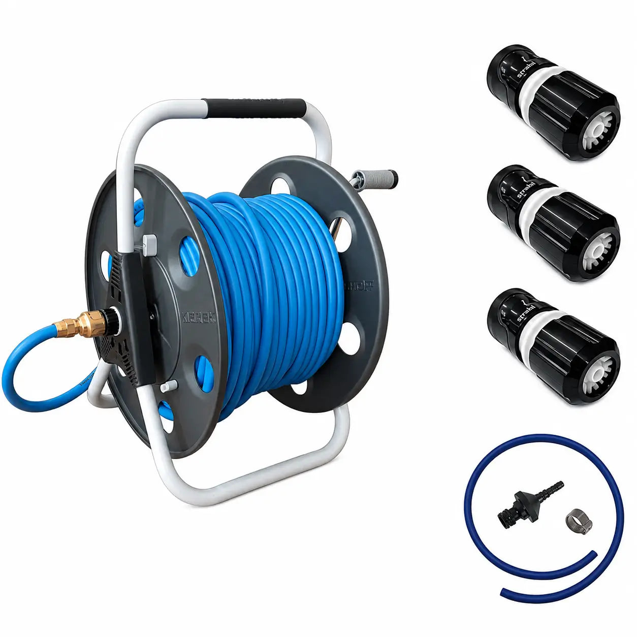 Set profesional de enrollador metálico 50m 3/8"