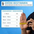 Gelbes messband misst handumfang zur unisex größenbestimmung für arnomed latexhandschuhe puderfrei 100 stück