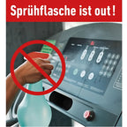 Best wipes desinfektionstücher 750 blatt mit transparenter türkisfarbener spraysprühflasche und rotem düse verbotenzeichen
