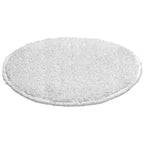 Weißes rundes Bonnets Pad 16 Zoll Teppichpad aus plüschigem Material mit weicher, strukturierter Oberfläche