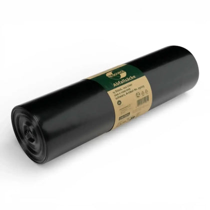 DEISS RE:SOURCE Bolsas de basura negras 120 litros 25023