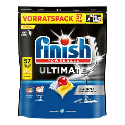 FINISH Powerball Ultimate Todo en 1 Citrus 57 cápsulas