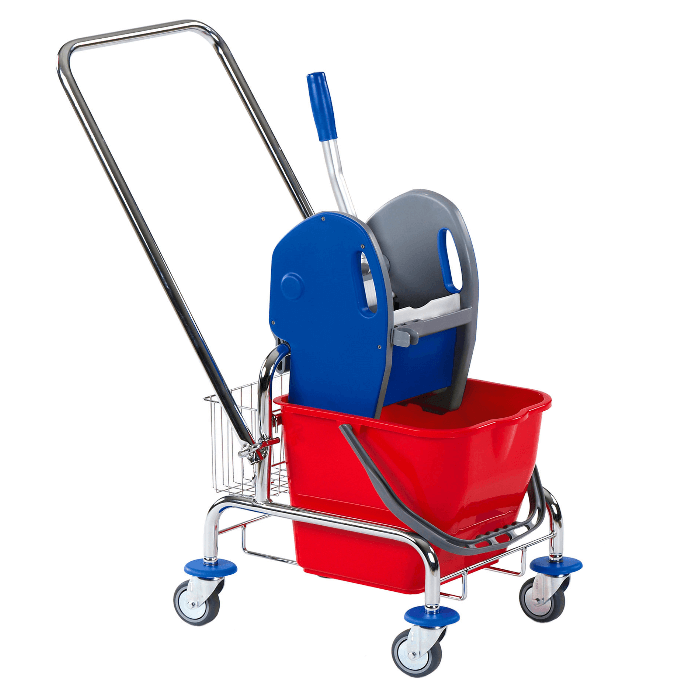 Floorstar EFA20DK Einfachfahrwagen mit Deichsel Korb 17l Solid.