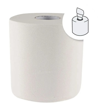Hygoclean Rollos de toallas de papel con perforación interior 2 capas blanco 6 rollos