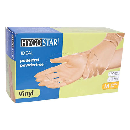Guantes de vinilo Hygostar "Ideal" 100 unidades