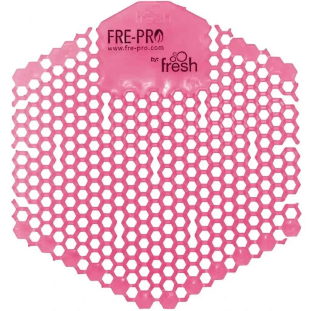 Pink sechseckige fre-pro frechgeruchskontrollmatte für urinaleinsatz frepro wave 3d mit duft
