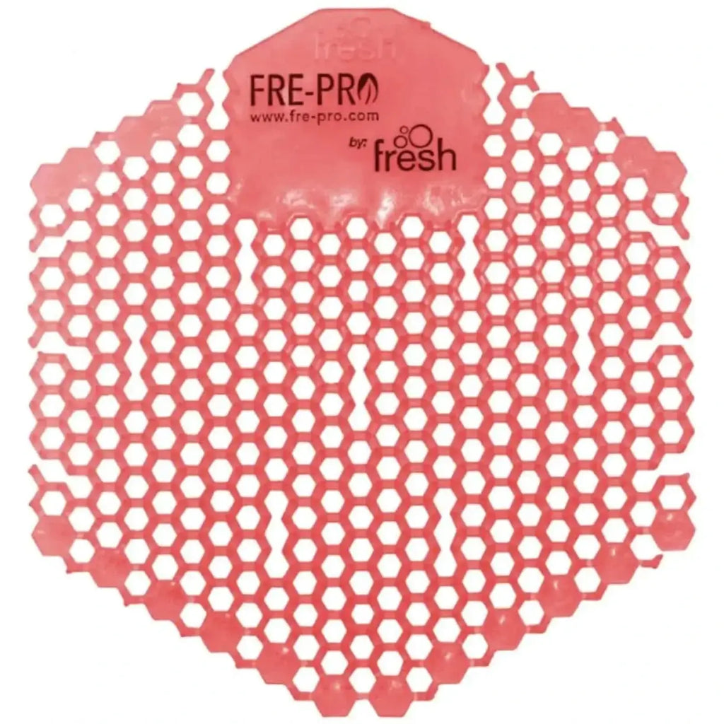 Pink sechseckige frepro wave 3d urinaleinlage urinalsieb mit frischem geruchskontrollmatte