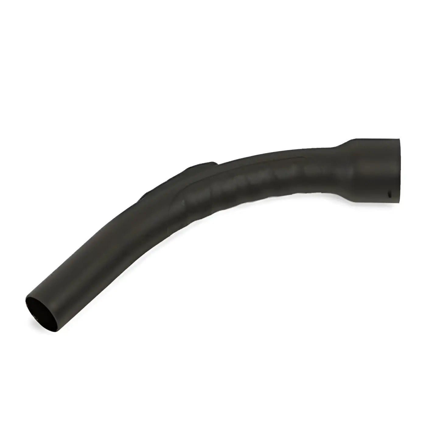 Schwarzer handrohrbogen nw 32 mm aus kunststoff mit gewölbtem design und gerippter oberfläche für schlauch 32 mm ø