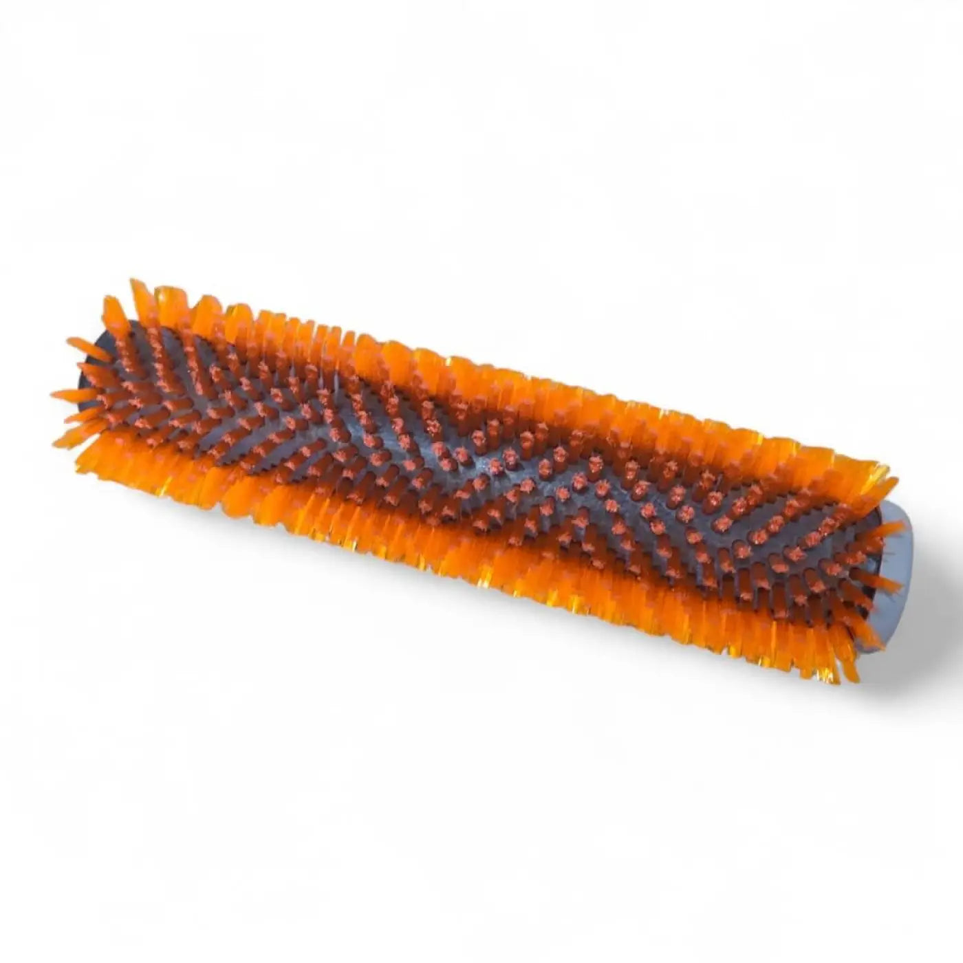 Hefter bürstenwalze turnado 35 orange borsten bodenbürste mit dunkelgrauem strukturiertem griff und roten borstenspitzen