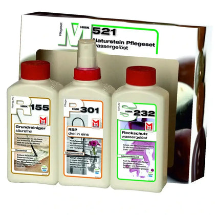 HMK M521 Set de cuidado para piedra natural soluble en agua