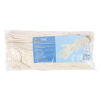 Ein paket mit 24 hygo star nature weißen baumwollhandschuhen größe m 25 cm lang