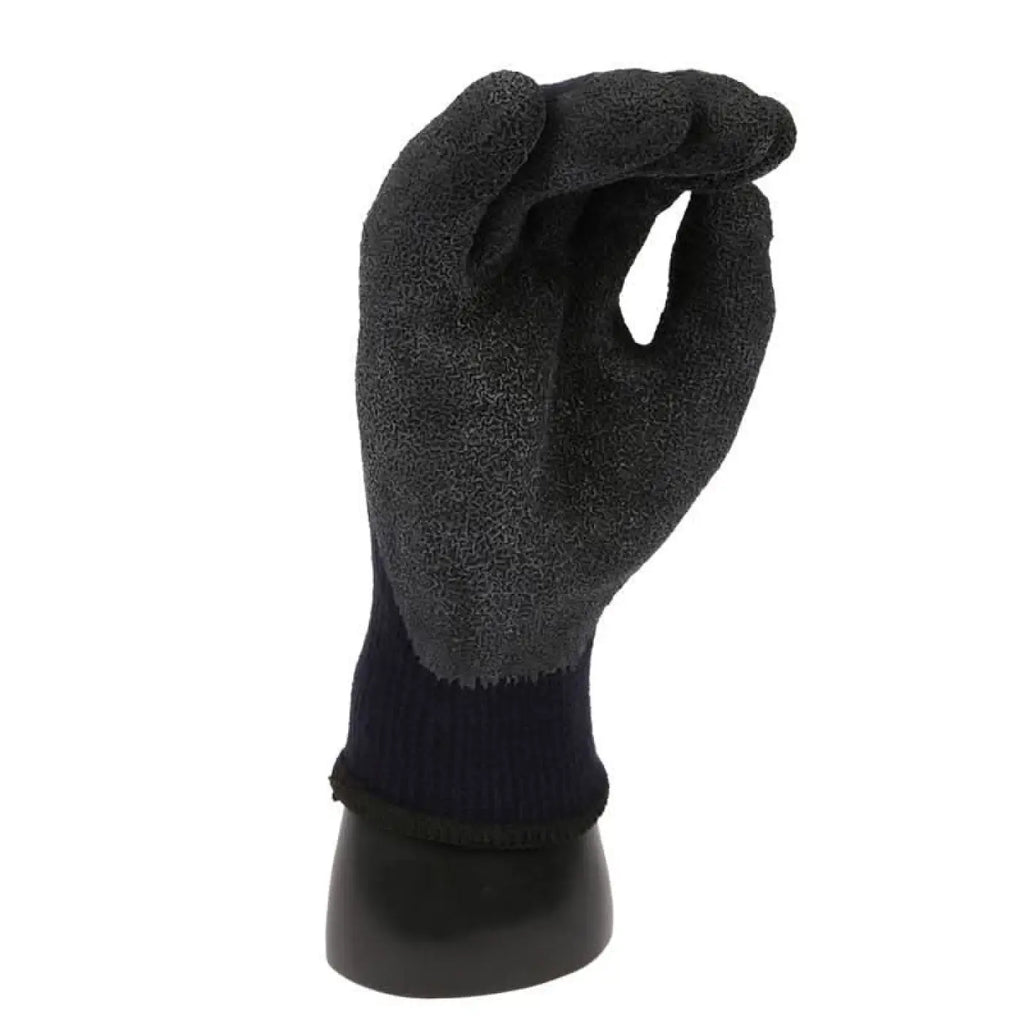 HygoStar Kälteschutzhandschuhe winter star schwarzer arbeitshandschuh mit strukturierter grifffläche und gestricktem bündchen