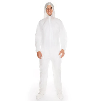 Mono HygoStar PP blanco con capucha