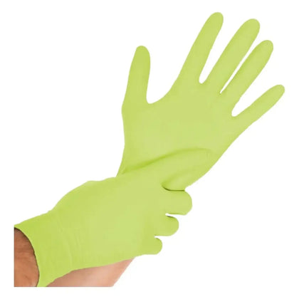 Hygostar Guantes de Nitrilo "Safe Light" Verde 100 unidades
