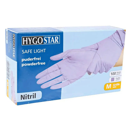 Hygostar Guantes de Nitrilo "Safe Light" Lila 100 unidades