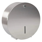 HygoStar toilettenpapierspender jumbo edelstahl rund mit schlanker reflektierender oberfläche und vertikalem schlitz