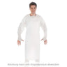 Bata de examen Hygostar con agujero para el pulgar CPE 25 unidades – Blanco / XL