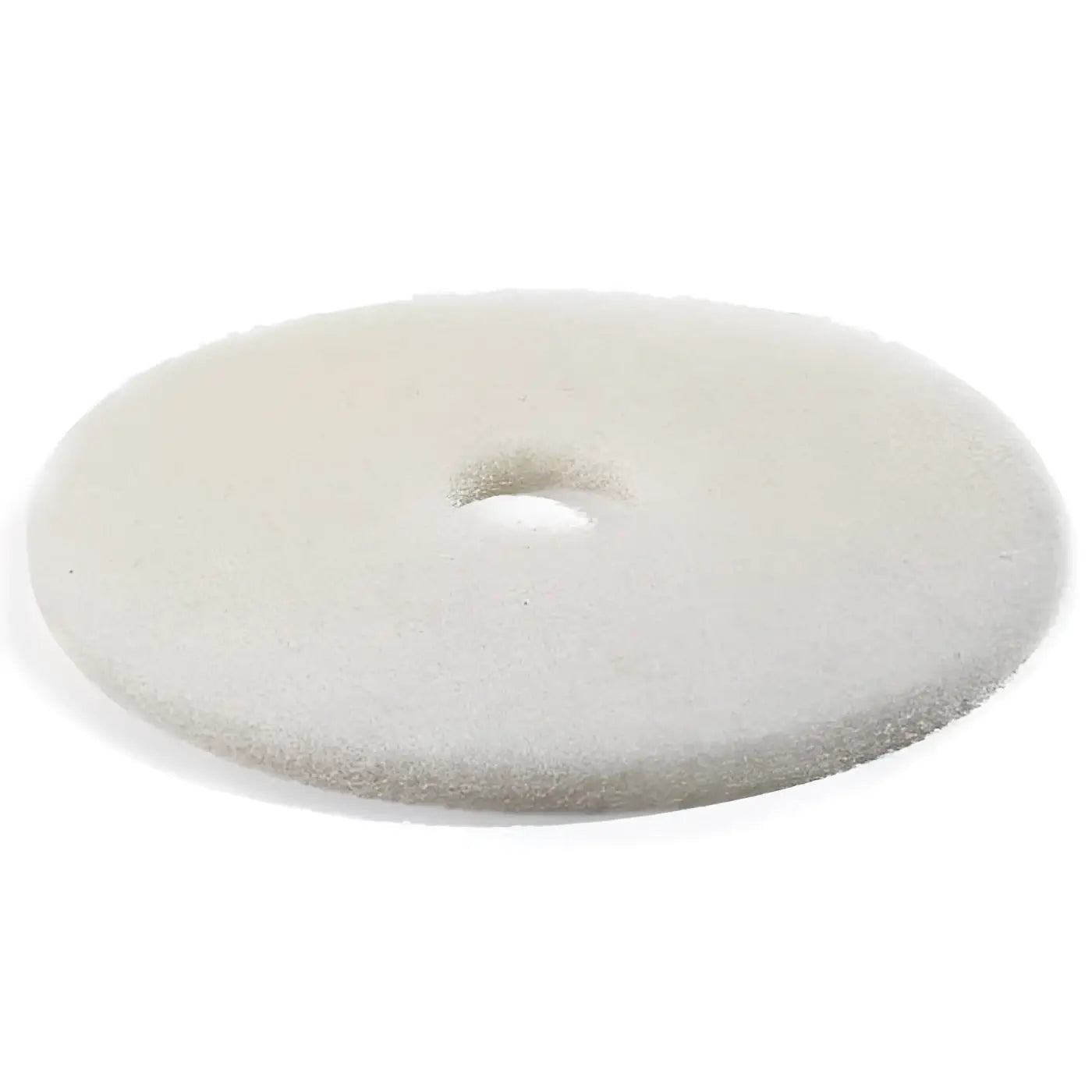 Off-white runder janex super pad 9 zoll maschinenpad mit zentralem loch und strukturierter oberfläche