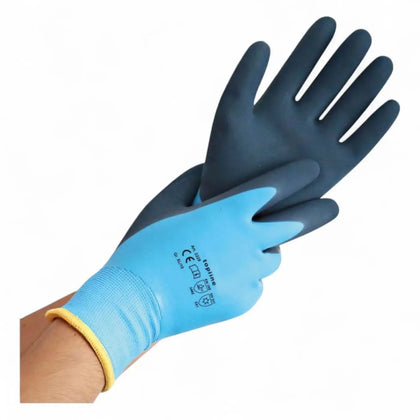 Guantes de protección contra el frío Wet Protect invierno con recubrimiento de látex 12 pares