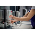Grauer und weißer wandmontierter seifenspender mit durchsichtigem frontpanel Katrin Seifenspender 1000ml