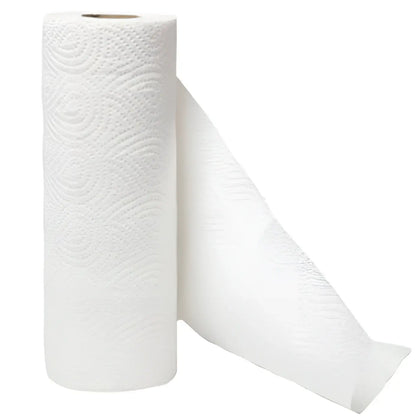Rollo de cocina 3 capas 50 hojas blancas paquete de 4