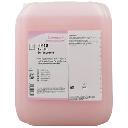 Langguth HP10 Sanolin Crema de Jabón 10l