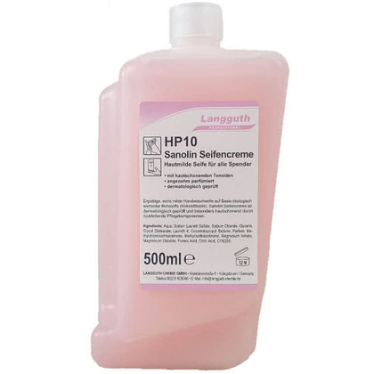 Langguth HP10 Sanolin Crema de Jabón Cartucho 500ml