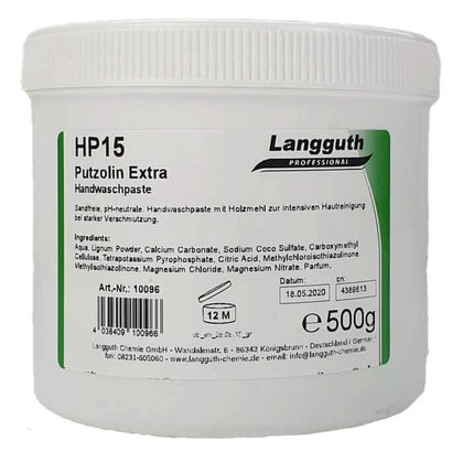 Langguth HP15 Putzolin Extra Pasta para Lavado de Manos 500g