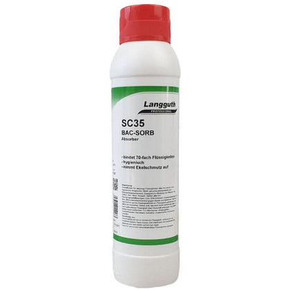 Langguth SC35 BAC-Sorb Absorbente para líquidos de vómito, orina y heces 600g
