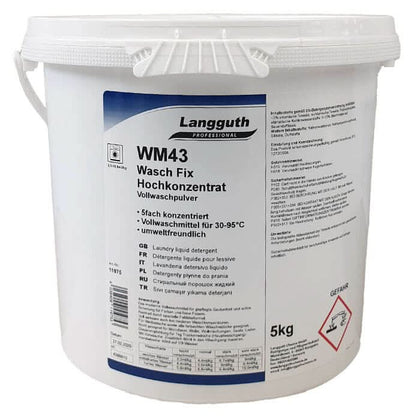 Langguth WM43 Wasch Fix Detergente en polvo altamente concentrado 5kg