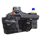 Schwarzer Maykker Smart Bag Low-Rider FrontLoader kleines Werkzeugtasche mit verstellbaren Riemen und mehreren Fächern