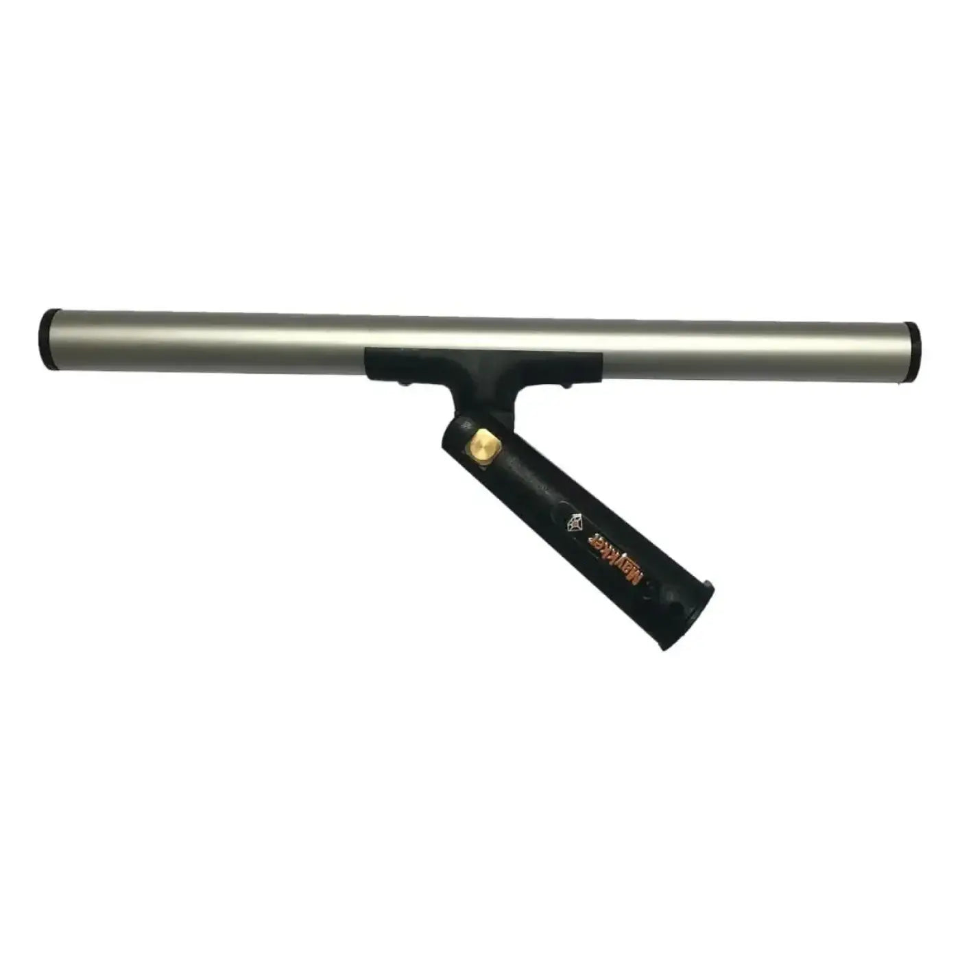 Maykker swivel t-bar fenstereinwascher schwarz und silber mit robustem metallgriff und gummigriff für fensterreinigung