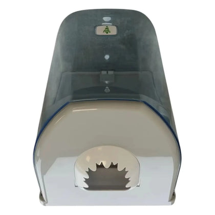 Dispensador de rollo de toalla con enrollado interior Transparente ABS 31x21x22 cm
