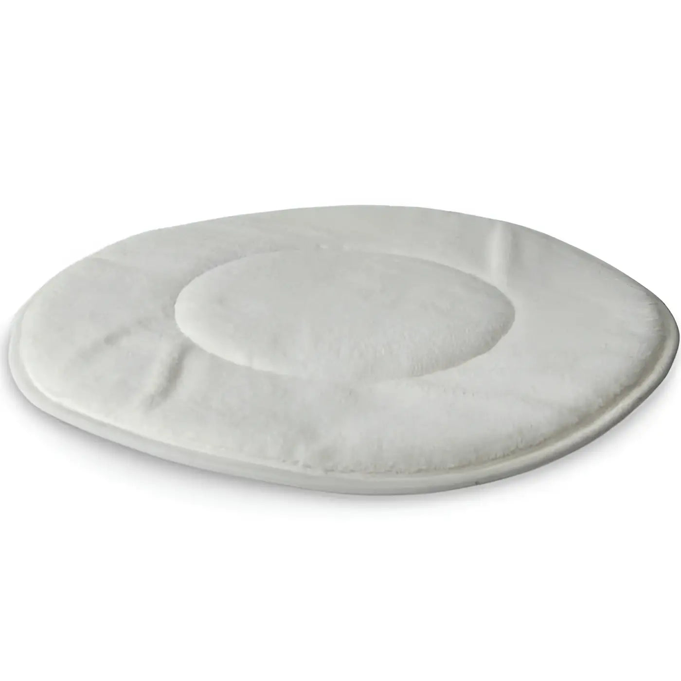 Weißes mikrofaser pad 16 zoll mit weich texturierter oberfläche und zentralem erhöhtem kreis für maschinenanwendung