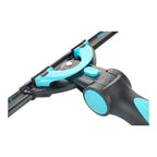 Moerman excelerator fensterwischer griff 2.0 schwarzes und türkisfarbenes verstellbares fensterreinigungswerkzeug mit ergonomischem griff