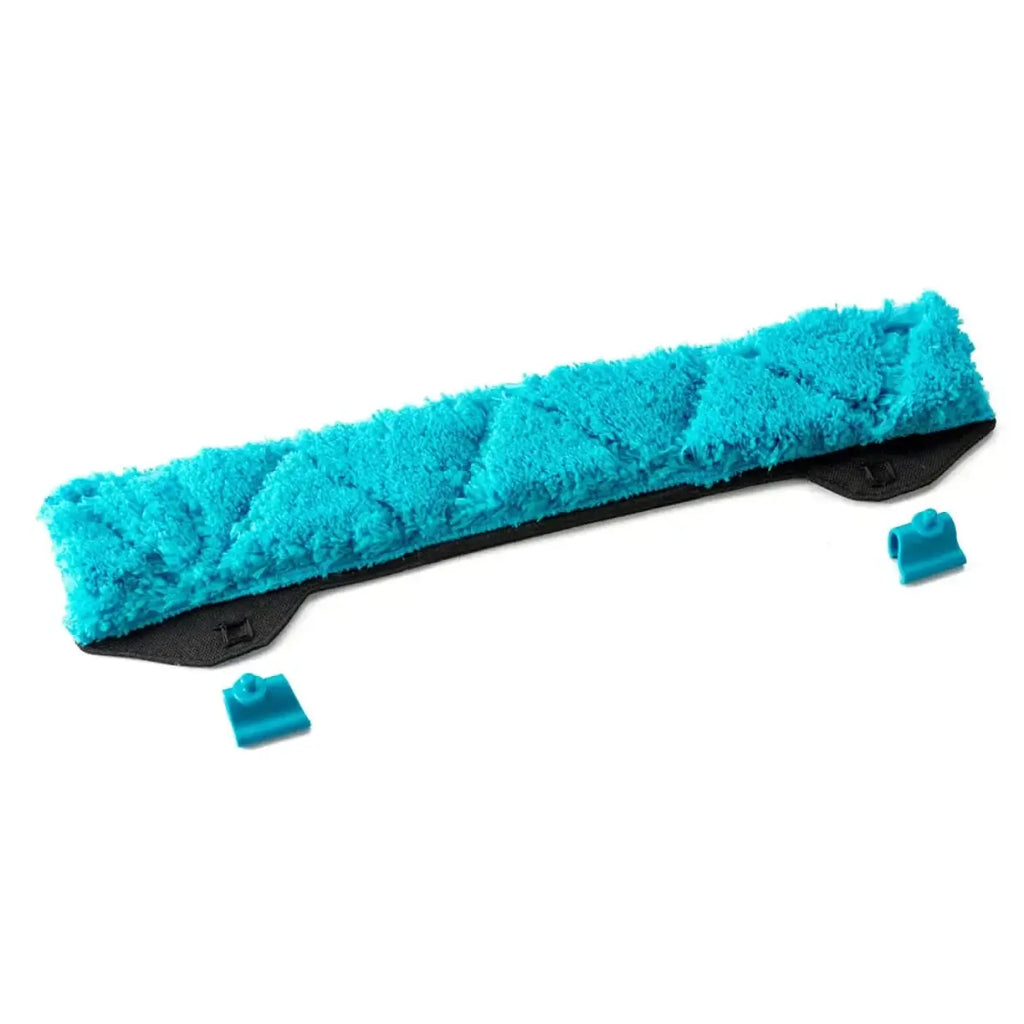 Moerman fliqu premium wischerbezug mit clips mikrofasertuch türkis schwarzer rahmen und clips