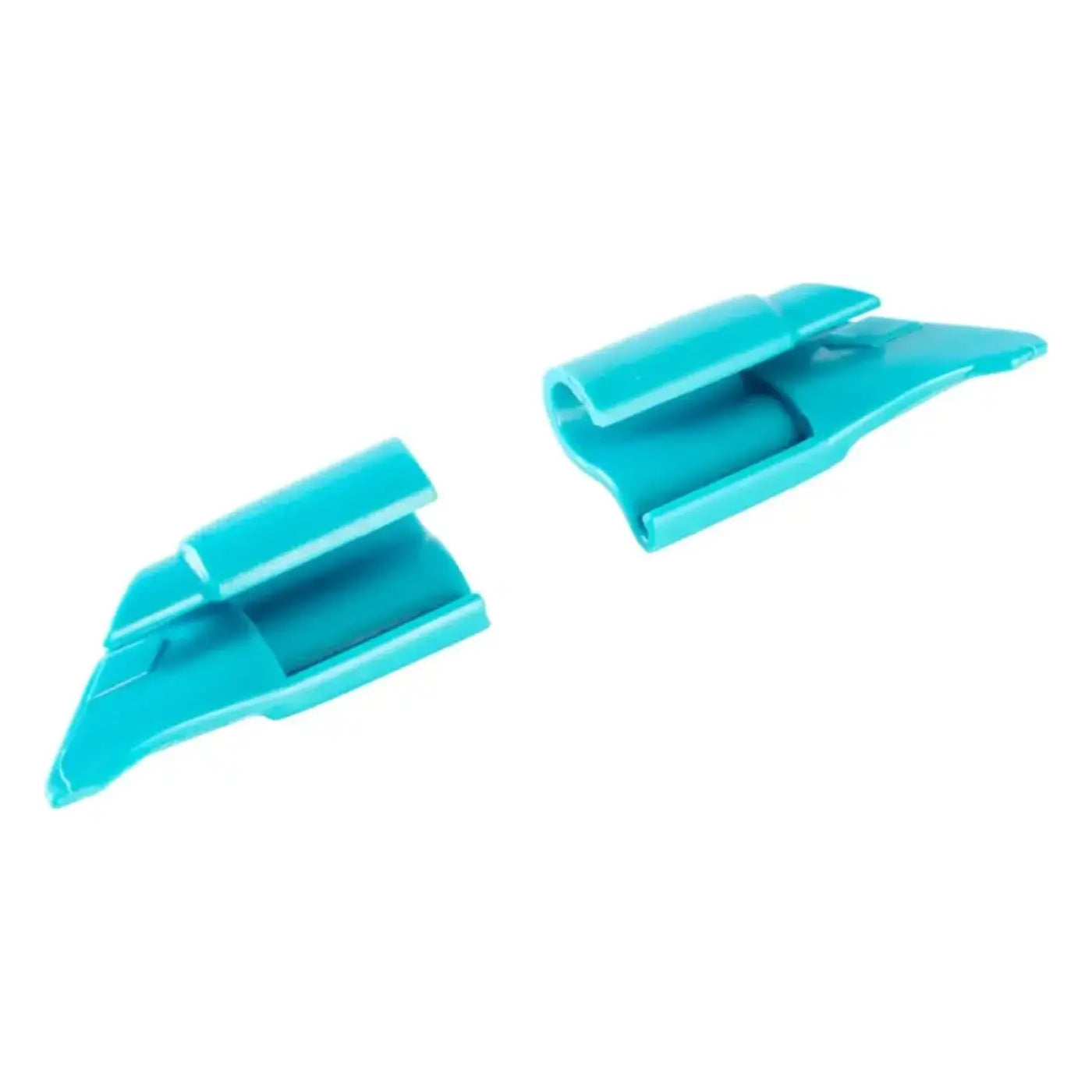 Tigergreifer aus türkisfarbenem kunststoff für moerman liquidator 3.0 ersatzclips zum sicheren befestigen