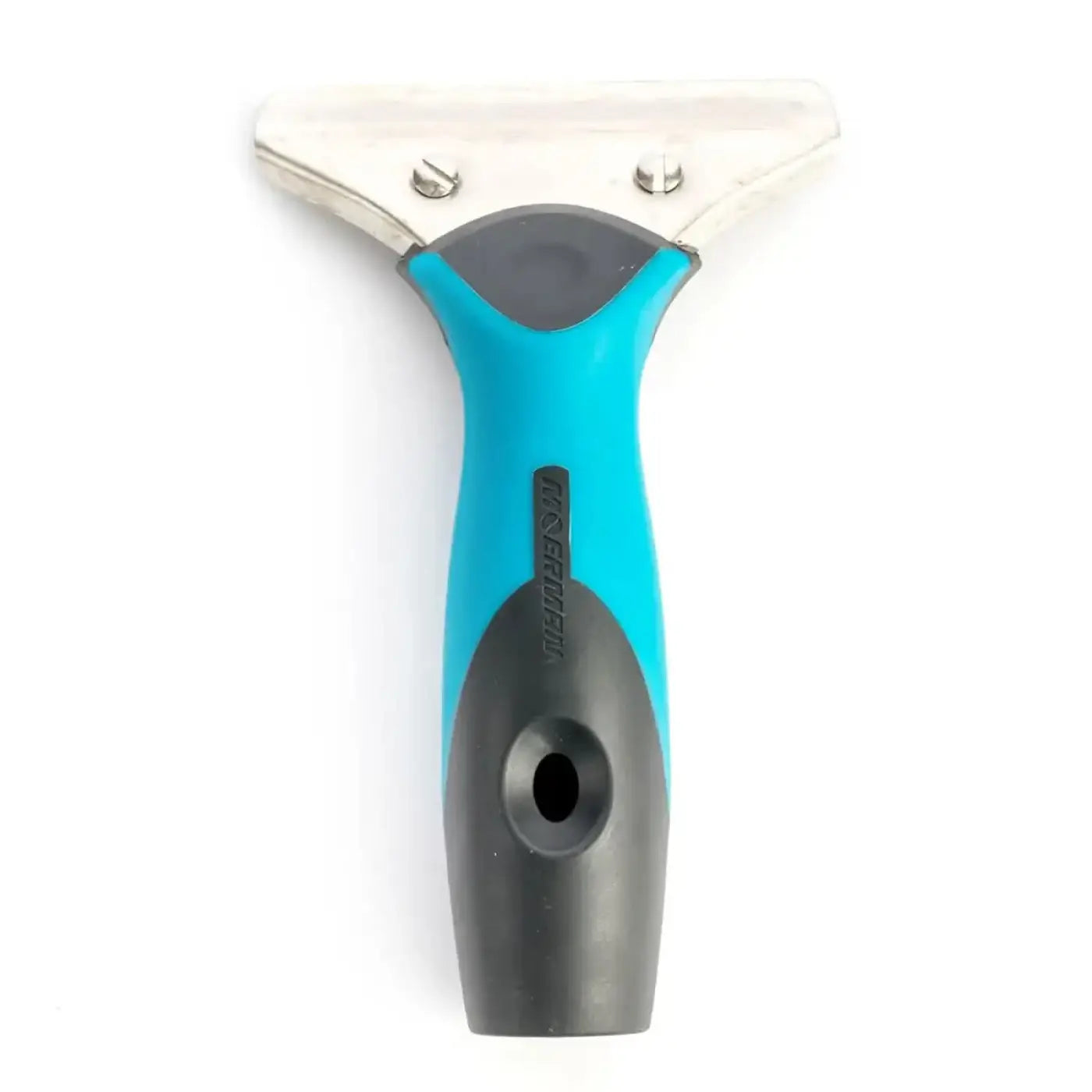 Moerman premium fensterwischer griff mit blau schwarzem ergonomischem griff und rostfreiem edelstahlklinge von rosen