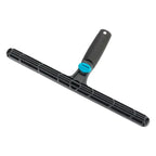 Moerman swivel träger mit gelenk black plastik squeegee mit türkisfarbigem verstellknopf und strukturiertem griff