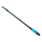 Moerman takumi teleskopstange 2,4m schwarz und blau mit texturiertem griff und tangram 2,4m markierung