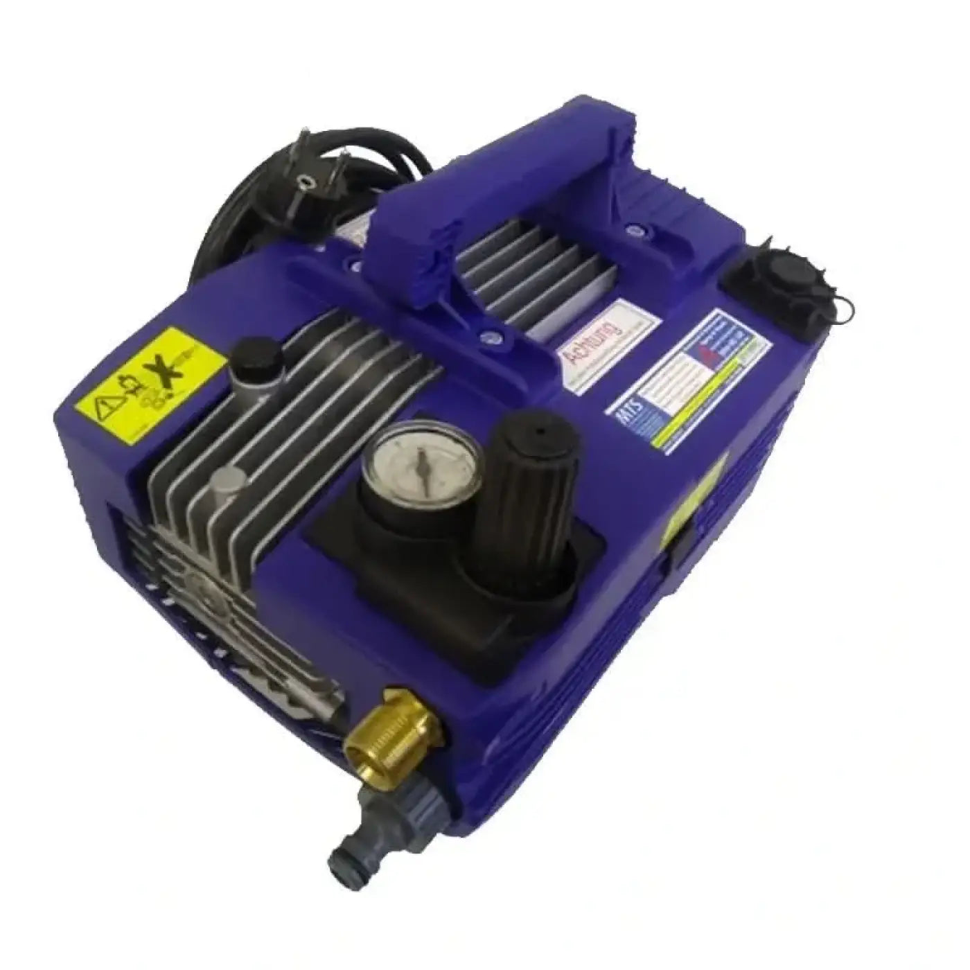 Mts alpha hd-130 hochdruck und dosierpumpe 130 bar in lila kunststoff und metall mit schwarzem griff und messinganschlüssen