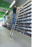 MUNK Steigtechnik Stufen-Regalleiter einhängbar.