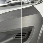 Mattschwarze vorderstoßstange mit integrierten lufteinlassöffnungen für sonax tiefenpfleger matt oder glänzend