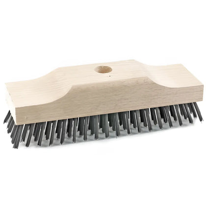 Cepillo de fregar Sorex madera con alambre de acero, silla extra alta con agujero para mango 20 cm