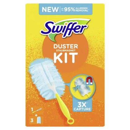 Mango para plumero SWIFFER + 3 paños atrapapolvo