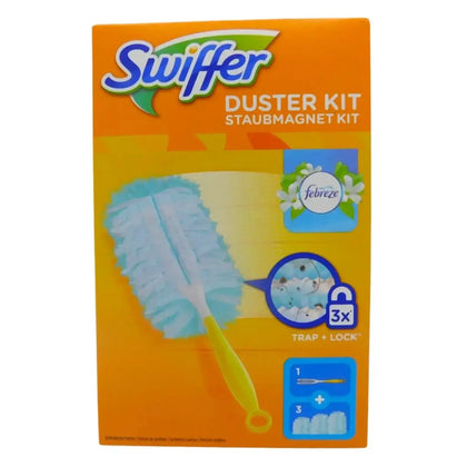 SWIFFER Mango para plumero + 3 paños atrapapolvo Febreze