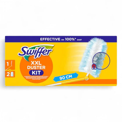 Mango XXL para plumero SWIFFER + 2 paños atrapapolvo