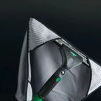 Unger ergotec ninja microwipe mikrofasertuch grau mit schwarzem und grünem griff und grauem mikrofaserkopf